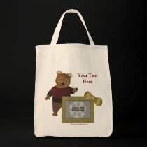 Cute Bear Personalized Photo Tote Bag