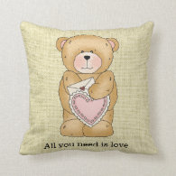Cute bear pillow
