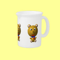 Cute Bear with Bow Tie pitchers