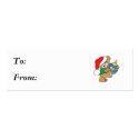 Cute Bear with Christmas Ornament business cards by doonidesigns Cute Bear with Christmas Ornament business cards