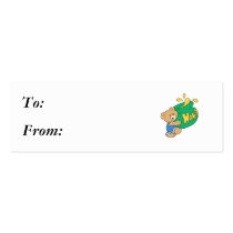 Cute Bear with Huge Honey Pot business cards