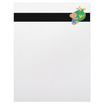 Cute Bear with Huge Honey Pot Customized Letterhead
