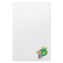 Cute Bear with Huge Honey Pot Customized Stationery
