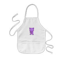 Cute bear xmas apron