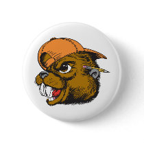 Cute Beaver buttons