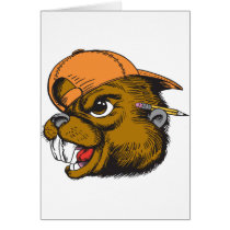 Cute Beaver Greeting Card