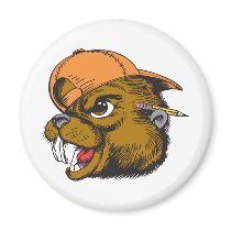 Cute Beaver Refrigerator Magnets
