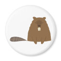 Cute Beaver Magnet by turtlepig Cute Beaver Magnet