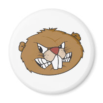 Cute Beaver Refrigerator Magnet