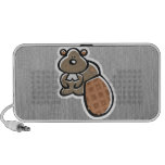 Cute Beaver; Metal-look Notebook Speaker