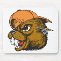 Cute Beaver Mouse Pad