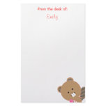 Cute Beaver Stationery