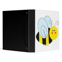 Cute Bee 3 Ring Binders