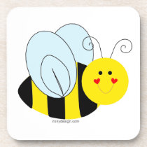 Cute Bee cork coasters