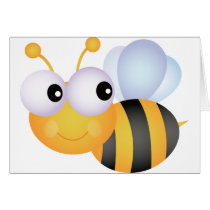 Cute Bee Greeting Card