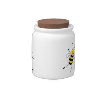 Cute Bee Cartoon Animals Custom Candy Jars candy jars