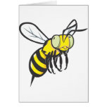 Cute Bee Flying Insect Greeting Cards