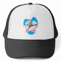 cute bee in flower hats