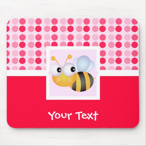 Cute Bee Mouse Pads