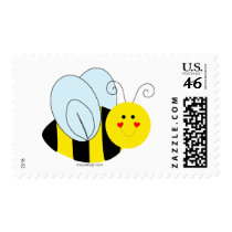 Cute Bee Postage Stamp