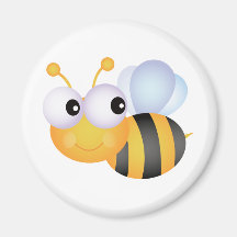 Cute Bee Refrigerator Magnet
