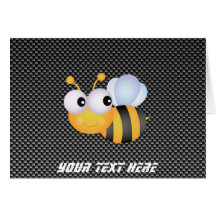 Cute Bee; Sleek Greeting Card