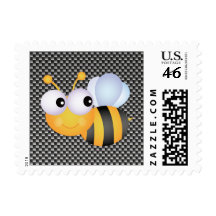 Cute Bee; Sleek Stamp