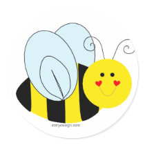 Cute Bee stickers