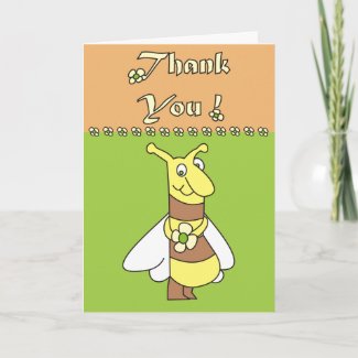 Cute Bee Thank You Cards