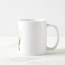 Cute Bee Waving Hand Hi Hello Coffee Mug