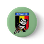 This cute cycling panda stands in front of an Belgian flag with his bike. This original design makes a perfect gift for bicycling fanatics in Belgium. Great for everyone who loves cute pandas and biking.