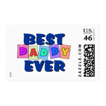 Cute Best Daddy EVER Postage Stamps