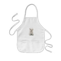 Cute Bichon Frise Children's Apron