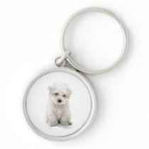 Cute Bichon Frise Keychain