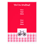 Cute Bicycle Custom Invitations