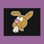 cute big teeth brown bunny rabbit