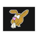 cute big teeth brown bunny rabbit postcards by doonidesignsanimals cute big teeth brown bunny rabbit postcards