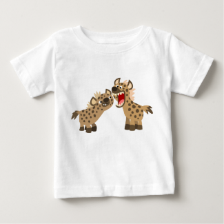 Cute Big-Teethed Cartoon Hyenas Baby T-Shirt