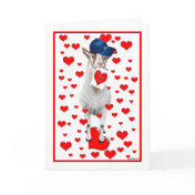 Cute Billy Goat Valentine Card