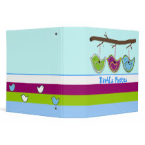 Cute Birdies Binders by zazzleproducts1 Cute Birdies Binders