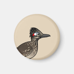 Greater Roadrunner Round Magnet