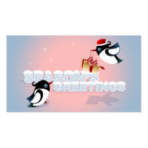 Cute Birds Christmas Gift Tag business cards