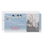 Cute Birds Christmas Globes Photo Card Template
