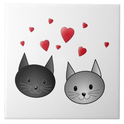 Cats Making Hearts