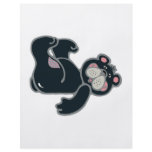cute black and pink bear full color flyer