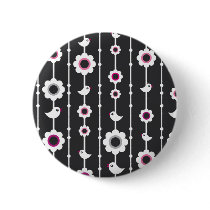 Cute black birdy button