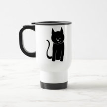 Cute Black Cat Coffee Mugs