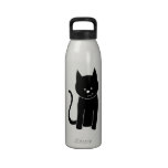 Cute Black Cat Drinking Bottle