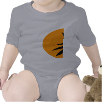 Cute Black Cat Heart 2-Sided Infant Creeper