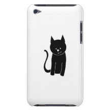Cute Black Cat iPod Case-Mate Cases